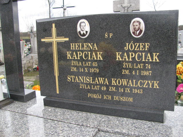 Józef Kapciak Jasieniec - Grobonet - Wyszukiwarka osób pochowanych