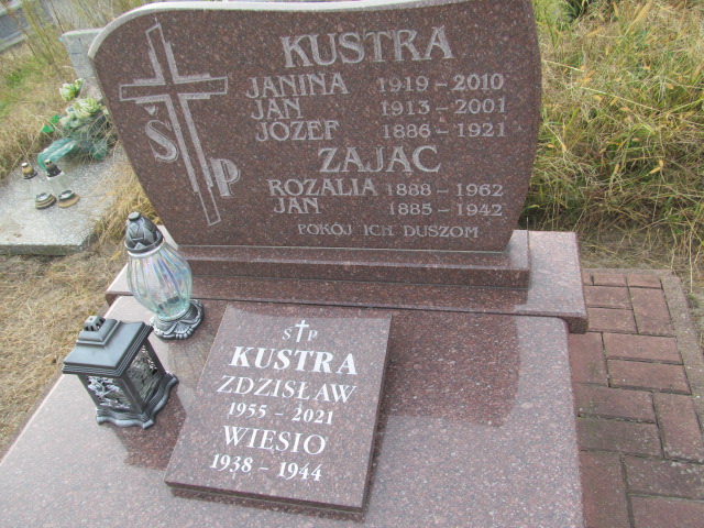 Jan Kustra 1913 Jasieniec - Grobonet - Wyszukiwarka osób pochowanych